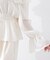 ＜ウォッシャブル＞《EDIT COLOGNE》オフショルシアーシャーリングブラウス　26SS