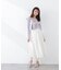 シアーチェックフレアスカート　26SS