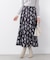 フラワープリントフレアスカート