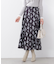 フラワープリントフレアスカート