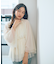 ＜明日香さんコラボ＞チュールスリーブフレアブラウス