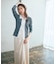 ＜今村朱里さんコラボ＞レイヤード風リブニット 26SS