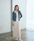 ＜今村朱里さんコラボ＞レイヤード風リブニット 26SS