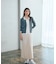 ＜今村朱里さんコラボ＞レイヤード風リブニット 26SS