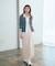 ＜今村朱里さんコラボ＞レイヤード風リブニット 26SS