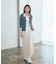＜今村朱里さんコラボ＞レイヤード風リブニット 26SS