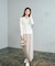 ＜今村朱里さんコラボ＞レイヤード風リブニット 26SS
