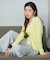 ＜今村朱里さんコラボ＞レイヤード風リブニット 26SS