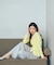 ＜今村朱里さんコラボ＞レイヤード風リブニット 26SS