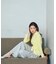 ＜今村朱里さんコラボ＞レイヤード風リブニット 26SS