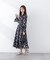 フラワープリントワンピース