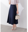 サイドベルトフレアスカート