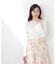 ニットドッキング花柄シャーリングワンピース　26SS