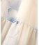 ニットドッキング花柄シャーリングワンピース　26SS