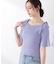 ＜ウォッシャブル／UV＞肩リボンオフショルニット　26SS