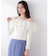 〈a／mie〉フリルリブニット　26SS