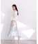 2wayスリーブ花柄シャーリングワンピース 26SS