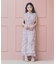 2wayスリーブ花柄シャーリングワンピース 26SS