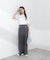 部分シアー半袖ニット 26SS