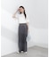 部分シアー半袖ニット 26SS