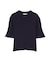 部分シアー半袖ニット 26SS