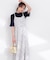 部分シアー半袖ニット 26SS