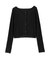 〈a／mie〉前後2wayプリーツカットソーカーディガン 26SS