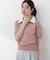 〈a／mie〉レイヤード風ポロニット 26SS