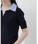 〈a／mie〉レイヤード風ポロニット 26SS