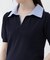〈a／mie〉レイヤード風ポロニット 26SS