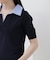 〈a／mie〉レイヤード風ポロニット 26SS