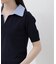〈a／mie〉レイヤード風ポロニット 26SS