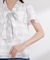 チェックチューリップ袖リボンブラウス 26SS