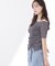 〈a／mie〉アシメドロストカットソー26SS