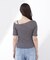 〈a／mie〉アシメドロストカットソー26SS