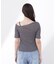 〈a／mie〉アシメドロストカットソー26SS