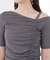 〈a／mie〉アシメドロストカットソー26SS