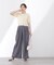 〈a／mie〉エアリーワイドパンツ26SS