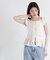 〈a／mie〉レースフリルカットソー