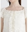 〈a／mie〉レースフリルカットソー