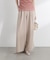 〈a／mie〉カットジョーゼットイージーパンツ