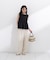 〈a／mie〉ピンタックフレアーブラウス26SS