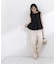 〈a／mie〉ピンタックフレアーブラウス26SS