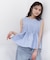 〈a／mie〉ピンタックフレアーブラウス26SS