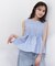 〈a／mie〉ピンタックフレアーブラウス26SS