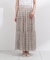 小花プリーツロングスカート