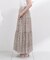 小花プリーツロングスカート