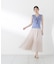 マチ付きチュールスカート