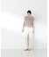 〈a／mie〉シャーリングフリルブラウス＜ブルー：WEB限定＞