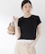 〈a／mie〉レースヘムTシャツ